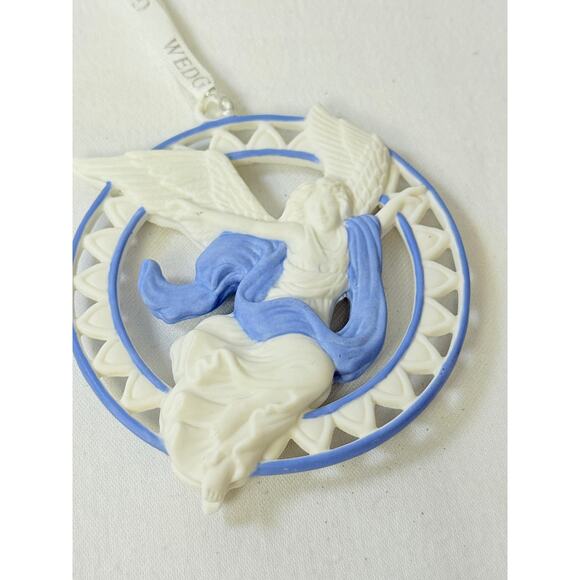 Vtg Wedgwood Jasperware Angel Ornament Angels Collection - Picture 1 of 4